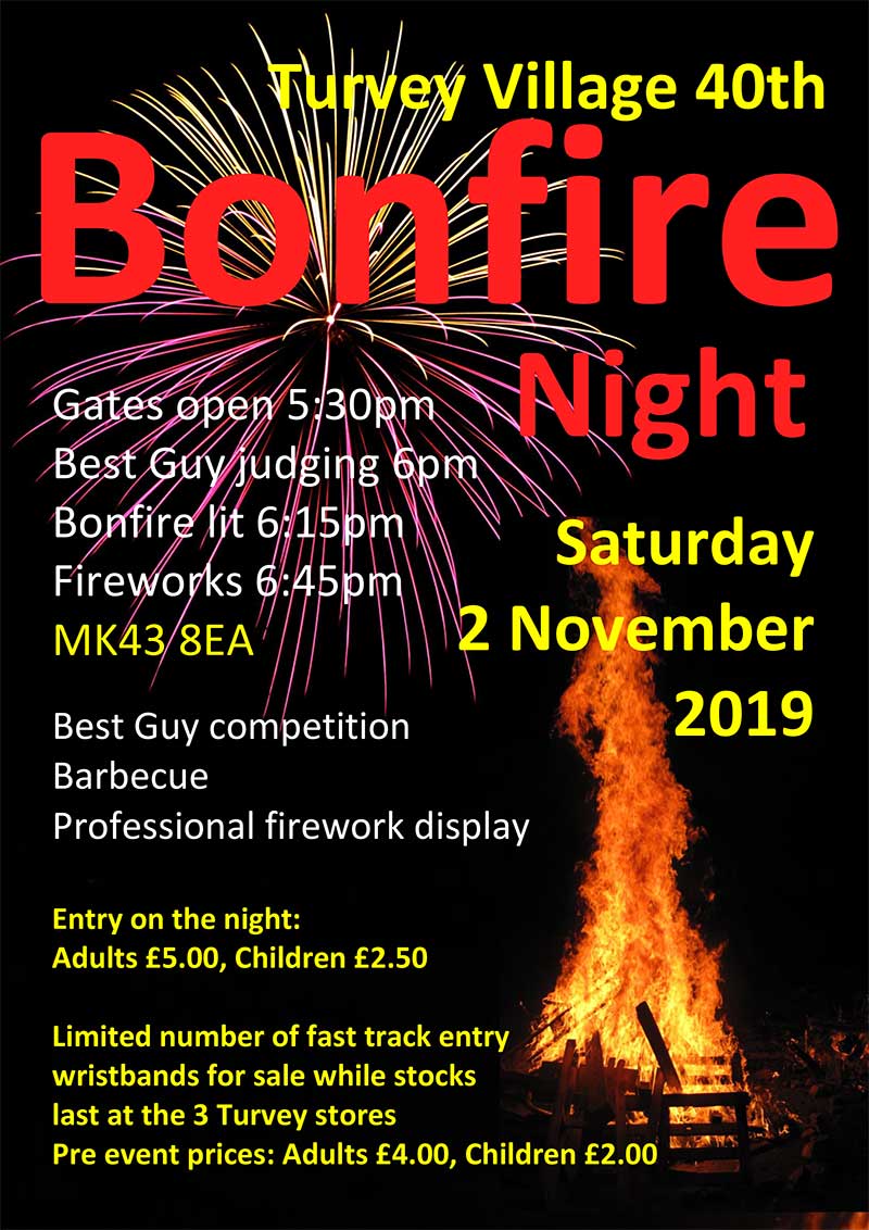 Turvey Village 40th Bonfire Night